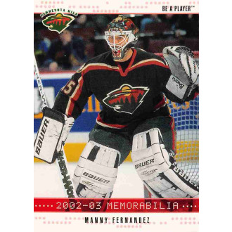 Paralelní karty - Fernandez Manny - 2002-03 BAP Memorabilia Ruby No.92