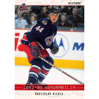 Paralelní karty - Klesla Rostislav - 2002-03 BAP Memorabilia Ruby No.106
