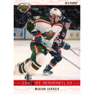 Paralelní karty - Gáborík Marián - 2002-03 BAP Memorabilia Ruby No.109