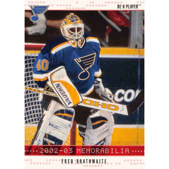 Paralelní karty - Brathwaite Fred - 2002-03 BAP Memorabilia Ruby No.141