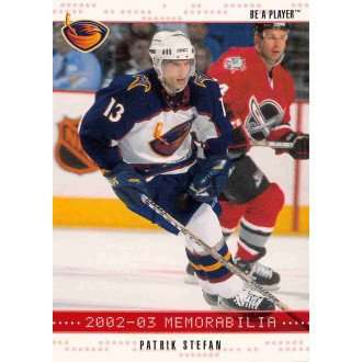 Paralelní karty - Štefan Patrik - 2002-03 BAP Memorabilia Ruby No.143