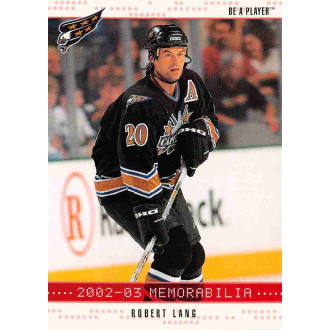 Paralelní karty - Lang Robert - 2002-03 BAP Memorabilia Ruby No.172