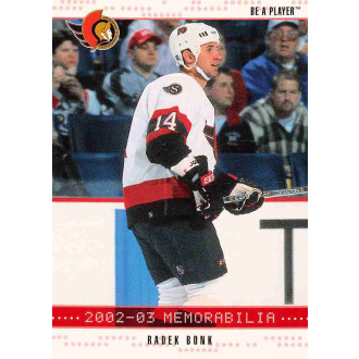 Paralelní karty - Bonk Radek - 2002-03 BAP Memorabilia Ruby No.177