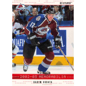 Paralelní karty - Vrbata Radim - 2002-03 BAP Memorabilia Ruby No.193