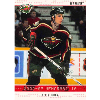 Paralelní karty - Kuba Filip - 2002-03 BAP Memorabilia Ruby No.199