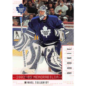 Paralelní karty - Tellqvist Mikael - 2002-03 BAP Memorabilia Ruby No.280