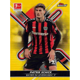 Německo - Schick Patrik - 2021-22 Finest Bundesliga Yellow Refractor No.103