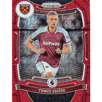 Anglická liga - Souček Tomáš - 2021-22 Panini Prizm Premier League Red Mojo Prizm No.238
