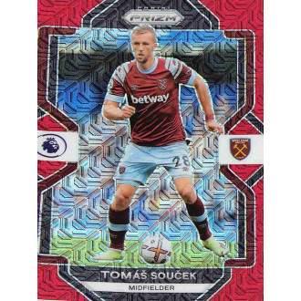 Anglická liga - Souček Tomáš - 2022-23 Panini Prizm Premier League Red Mojo Prizm No.48