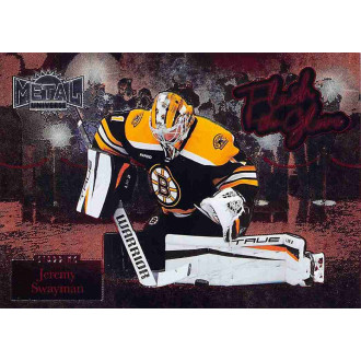 Insertní karty - Swayman Jeremy - 2022-23 Metal Universe Flash the Glove No.FL18