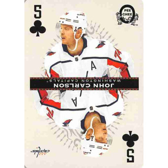 Insertní karty - Carlson John - 2021-22 O-Pee-Chee Playing Cards No.5-Clubs