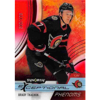 Insertní karty - Tkachuk Brady - 2021-22 Synergy Exceptional Phenoms Red No.EP-BT