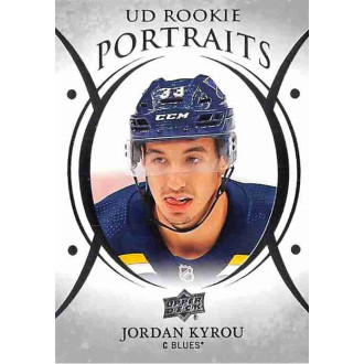 Insertní karty - Kyrou Jordan - 2018-19 Upper Deck UD Portraits No.P85