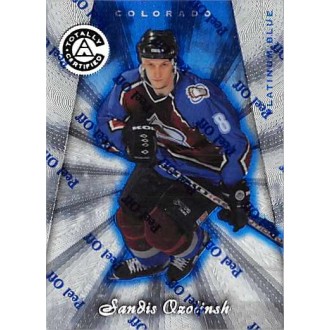 Paralelní karty - Ozolinsh Sandis - 1997-98 Totally Certified Platinum Blue No.89