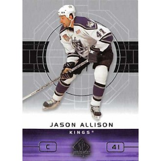 Řadové karty - Allison Jason - 2002-03 SP Authentic No.44