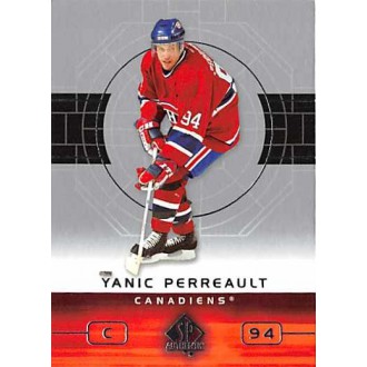 Řadové karty - Perreault Yanic - 2002-03 SP Authentic No.49