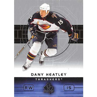 Řadové karty - Heatley Dany - 2002-03 SP Authentic No.4