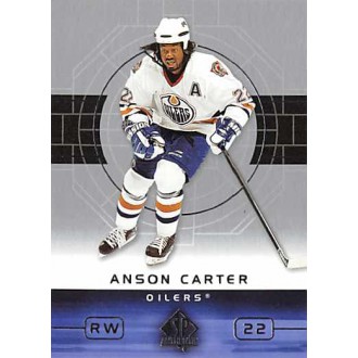 Řadové karty - Carter Anson - 2002-03 SP Authentic No.39