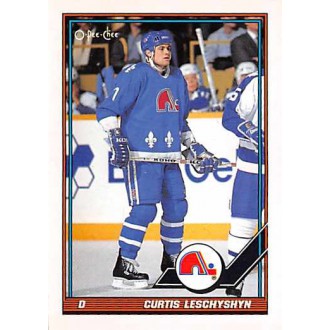 Řadové karty - Leschyshyn Curtis - 1991-92 O-Pee-Chee No.39