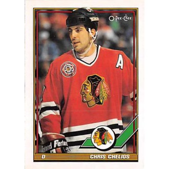 Řadové karty - Chelios Chris - 1991-92 O-Pee-Chee No.233