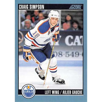 Řadové karty - Simpson Craig - 1992-93 Score Canadian No.260