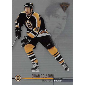 Řadové karty - Rolston Brian - 2001-02 Titanium No.9