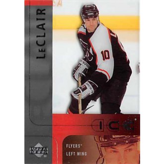 Řadové karty - LeClair John - 2001-02 Ice No.112