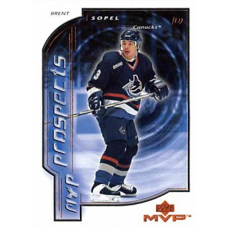 Řadové karty - Sopel Brent - 2000-01 MVP No.208