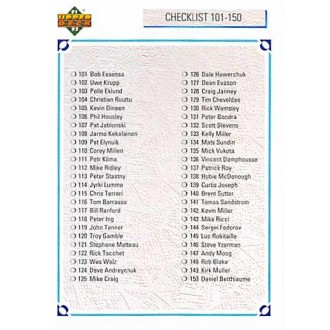 Řadové karty - Checklist 101-200 - 1991-92 Upper Deck No.200