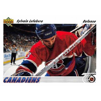 Řadové karty - Lefebvre Sylvain - 1991-92 Upper Deck No.171