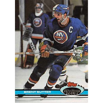 Řadové karty - Sutter Brent - 1991-92 Stadium Club No.180