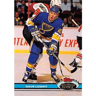 Řadové karty - Lowry Dave - 1991-92 Stadium Club No.303