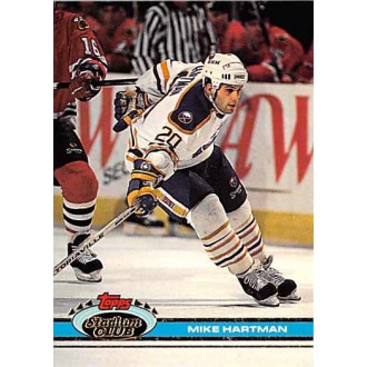 Řadové karty - Hartman Mike - 1991-92 Stadium Club No.341