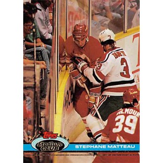 Řadové karty - Matteau Stephane - 1991-92 Stadium Club No.391