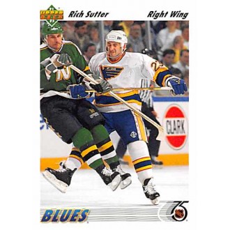 Řadové karty - Sutter Rich - 1991-92 Upper Deck No.317