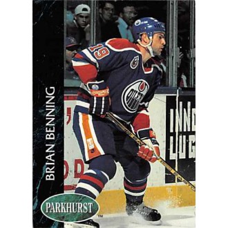 Řadové karty - Benning Brian - 1992-93 Parkhurst No.284