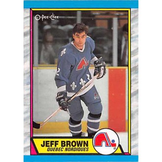 Řadové karty - Brown Jeff - 1989-90 O-Pee-Chee No.28