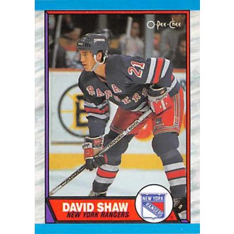 Řadové karty - Shaw David - 1989-90 O-Pee-Chee No.39
