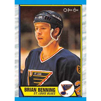 Řadové karty - Benning Brian - 1989-90 O-Pee-Chee No.86