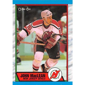 Řadové karty - MacLean John - 1989-90 O-Pee-Chee No.102