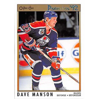 Řadové karty - Manson Dave - 1991-92 OPC Premier No.137