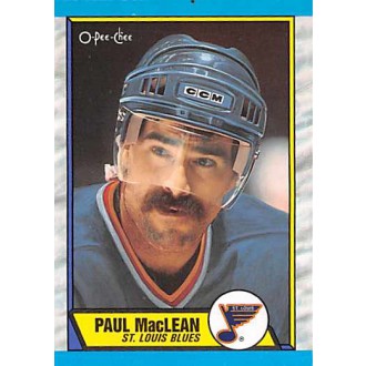 Řadové karty - MacLean Paul - 1989-90 O-Pee-Chee No.129