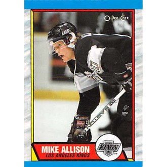 Řadové karty - Allison Mike - 1989-90 O-Pee-Chee No.141