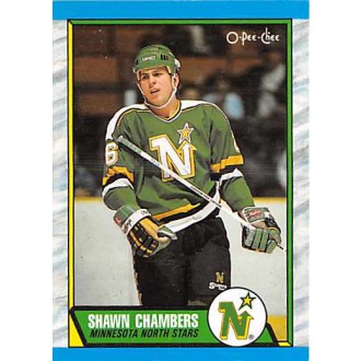 Řadové karty - Chambers Shawn - 1989-90 O-Pee-Chee No.142