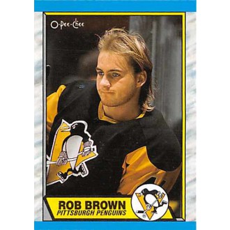 Řadové karty - Brown Rob - 1989-90 O-Pee-Chee No.193