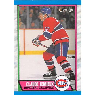 Řadové karty - Lemieux Claude - 1989-90 O-Pee-Chee No.234