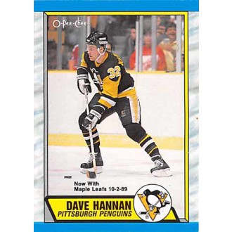Řadové karty - Hannan Dave - 1989-90 O-Pee-Chee No.257