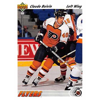 Řadové karty - Boivin Claude - 1991-92 Upper Deck No.475