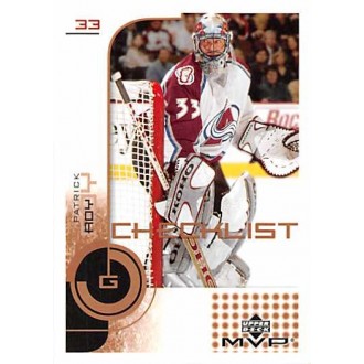 Řadové karty - Roy Patrick - 2002-03 MVP No.189