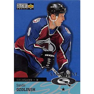 Insertní karty - Ozolinsh Sandis - 1997-98 Collectors Choice StarQuest No.SQ38